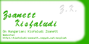 zsanett kisfaludi business card